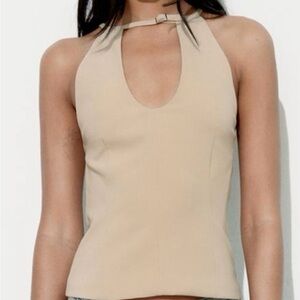 NWT- ZARA TAN TOP - Size L